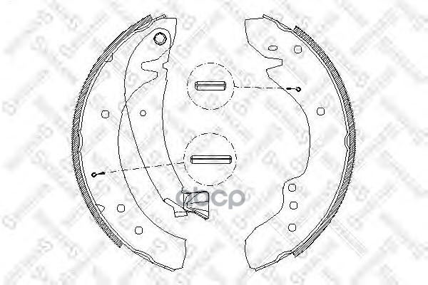 Комплект тормозных колодок Stellox 729100SX 100024767140