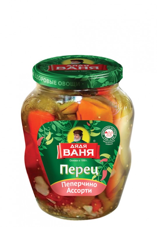 

Перец Дядя Ваня пеперчино ассорти маринованный 680 г