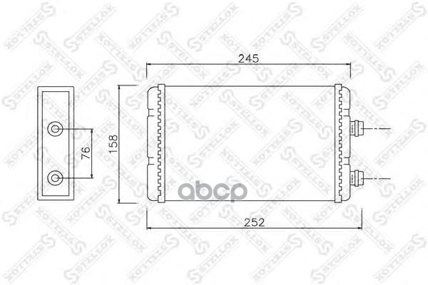 фото Радиатор печки stellox 1035118sx