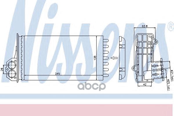 фото Радиатор печки nissens 72941