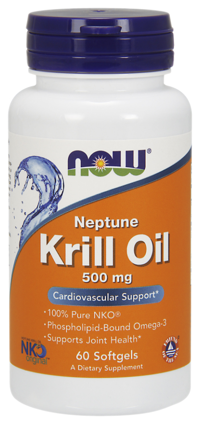 Omega 3 NOW Krill Oil Neptune 500 мг 60 капс.