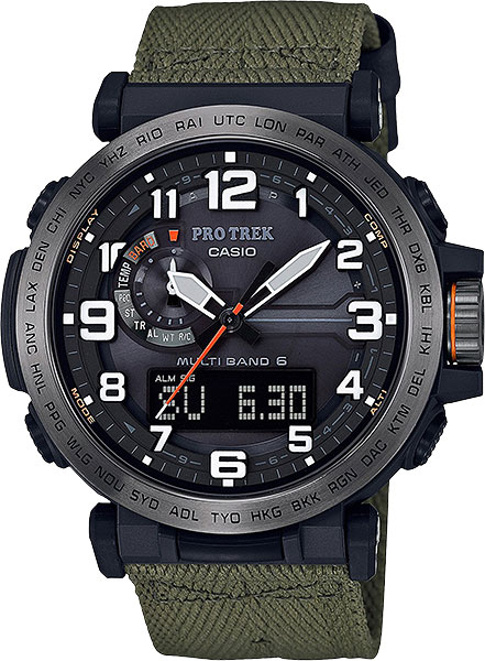 фото Наручные часы кварцевые мужские casio pro trek prw-6600yb-3e