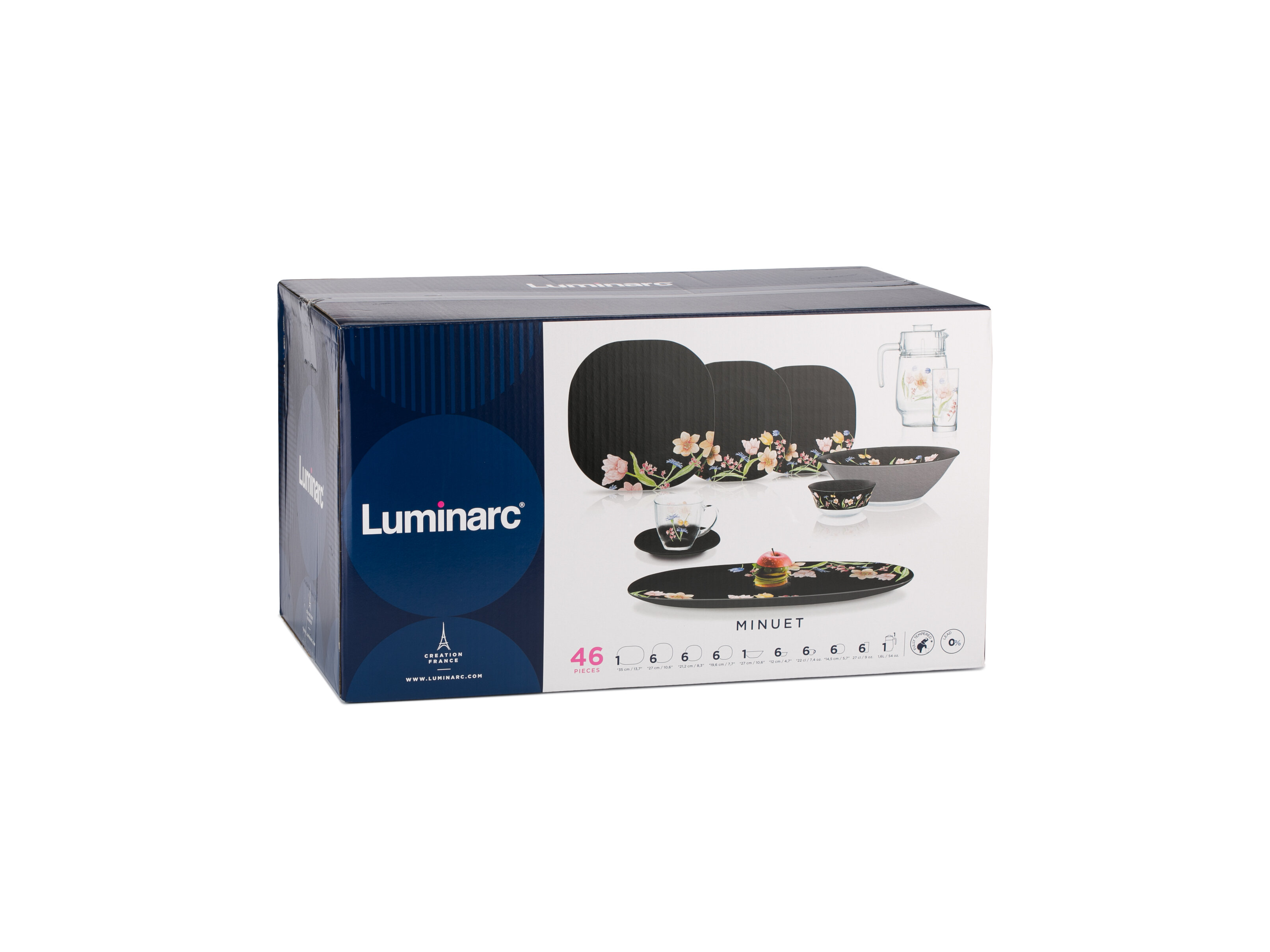 фото Столовый сервиз luminarc (люминарк) minuet black neo n8126