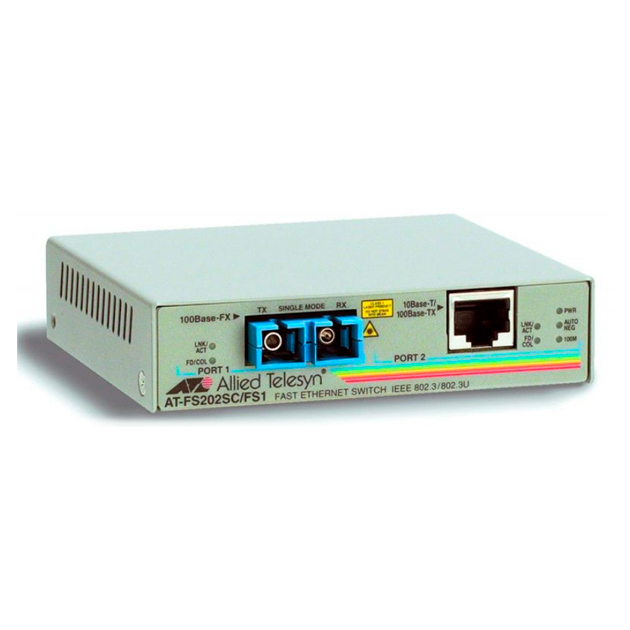 

Медиаконвертер Allied Telesis AT-FS202-60, Серый, AT-FS202-60