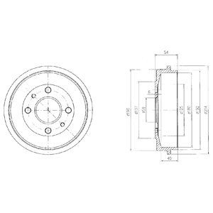 

Тормозной барабан DELPHI BF200