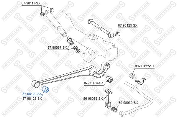 

Рычаг независимой подвески колеса STELLOX 87-98122-SX