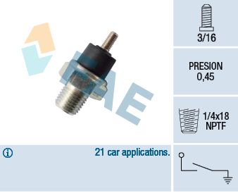 фото Датчик давления масла fae 12002