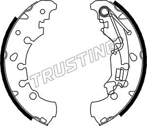 

Комплект тормозных колодок TRUSTING 034.116