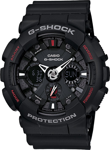 фото Японские наручные часы casio g-shock ga-120-1a с хронографом