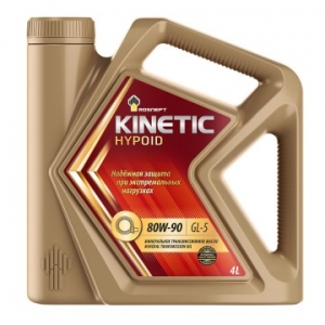 фото Трансмиссионное масло роснефть kinetic hypoid 80w-90 канистра 4 л.