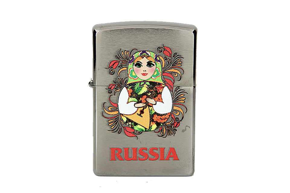 

Бензиновая зажигалка Zippo 200 Matroshka Doll 2 Brushed Chrome, 200 Matroshka Doll 2