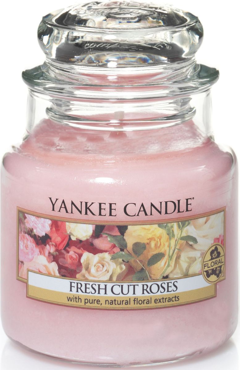 фото Свеча yankee candle fresh cut roses small jar candle 104 г