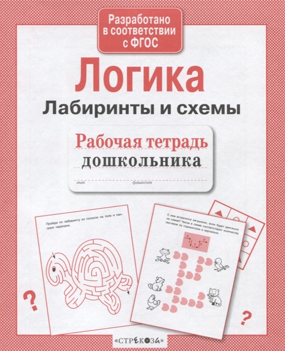 

Р т Дошкольника, логика, лабиринты и Схемы (Фгос)