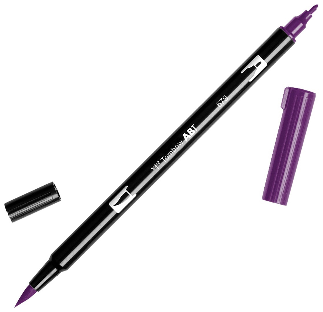 

Брашпен Tombow ABT Dual Brush Pen 679 темно-сливовый