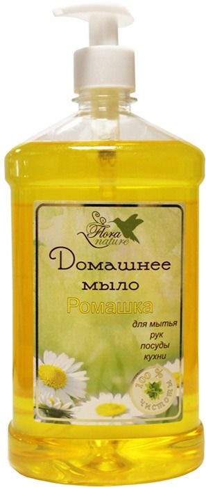 

Домашнее мыло Flora nature ромашка с дозатором 1000 мл