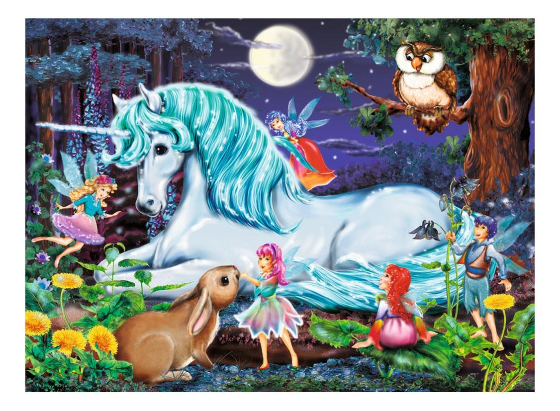 

Пазл Ravensburger единорог 100 деталей