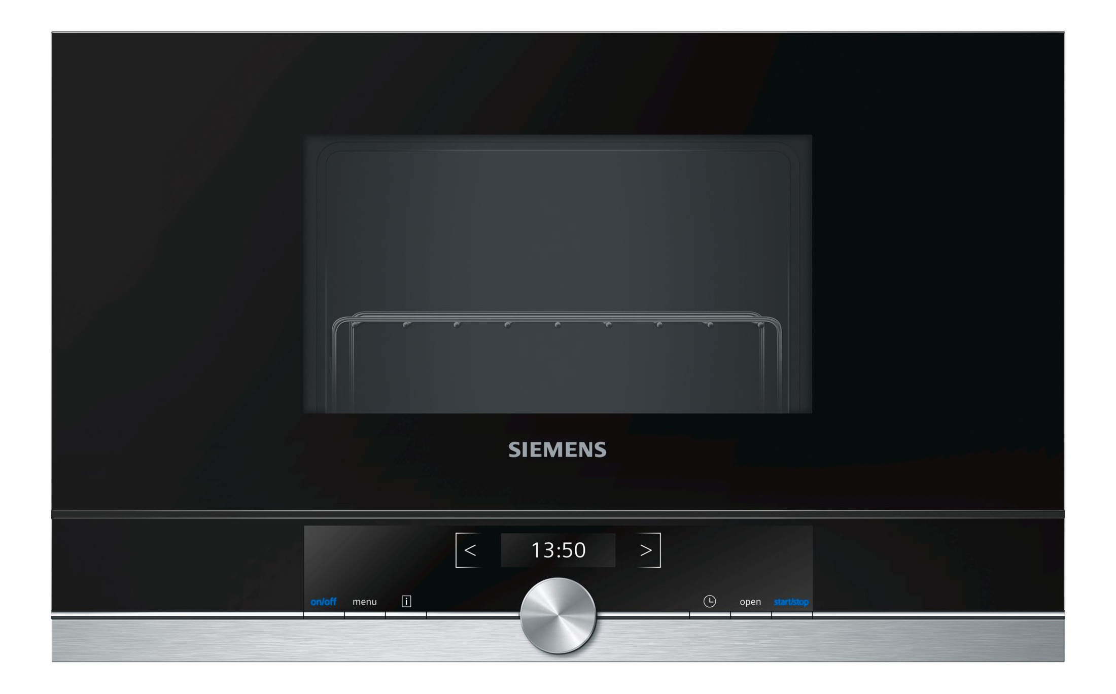 фото Встраиваемая микроволновая печь siemens be634lgs1 black/silver