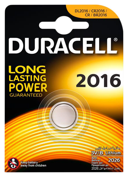 фото Батарейка duracell 2016 1 шт