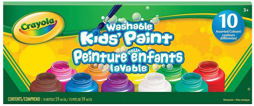 

Акварель Crayola смываемая 10 цв