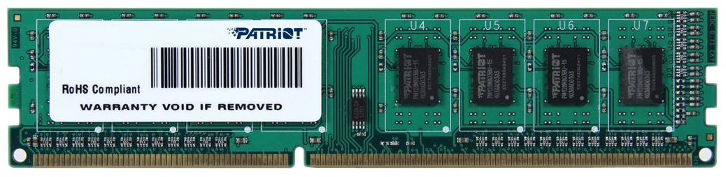 

Оперативная память Patriot Signature 4Gb DDR-III 1600MHz (PSD34G160081), Signature Line