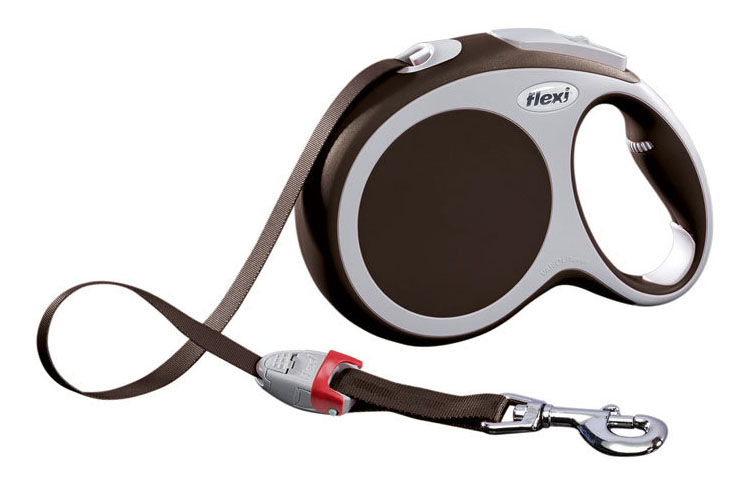 

Рулетка-поводок для собак flexi VARIO S, до 15 кг, трос 5 м, коричневая, Vario