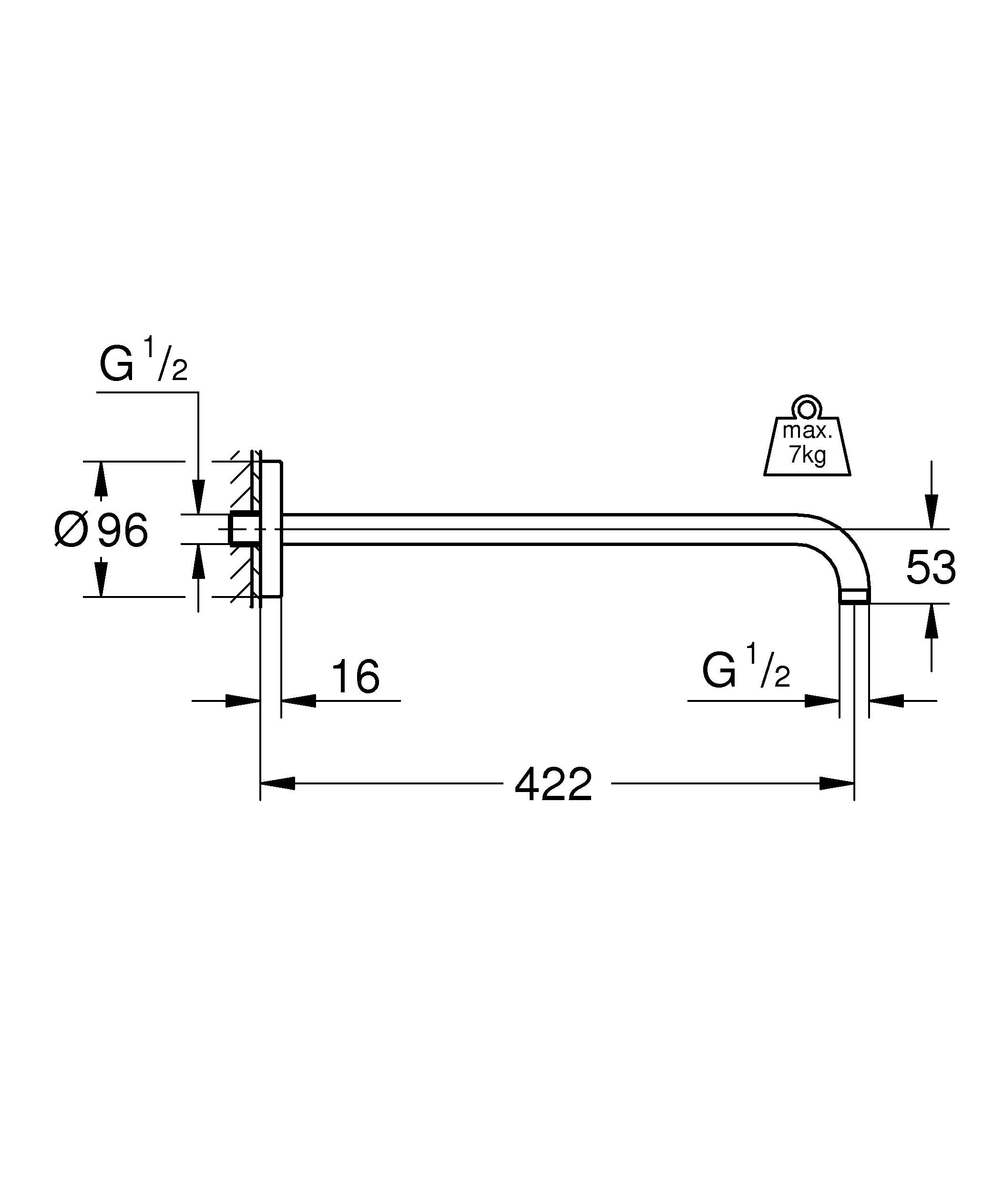 фото Верхний душ grohe 26146000