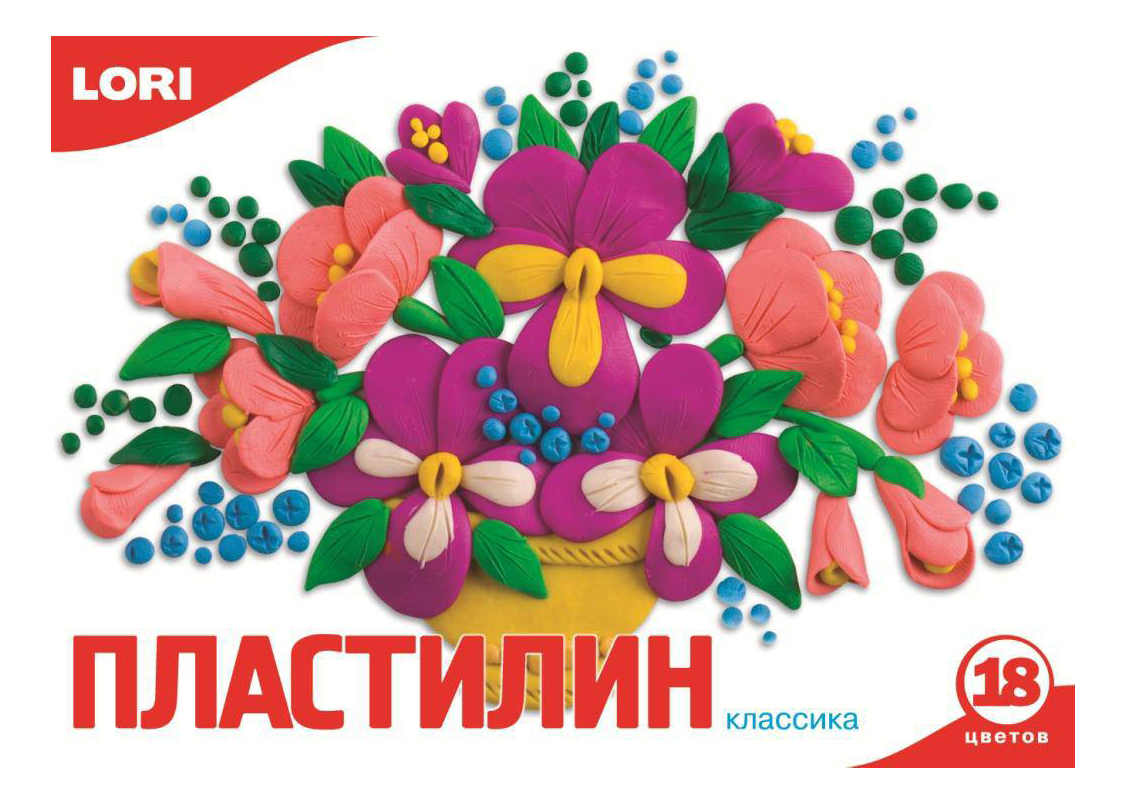 

Пластилин LORI Классика 18 цветов Пл-012, классика 18 цветов