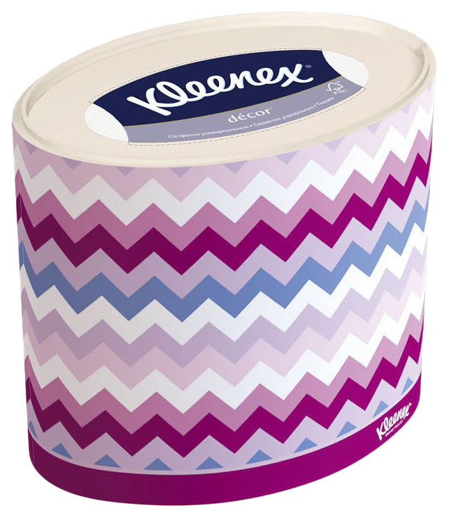 

Салфетки Kleenex Decor "Декор Овал", 64 шт