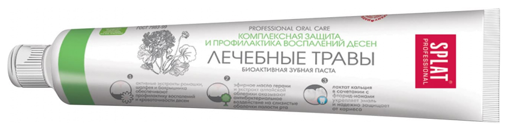 Зубная паста SPLAT Professional Лечебные травы 40 мл комплект colgate зубная паста лечебные травы 150 мл х 4 шт