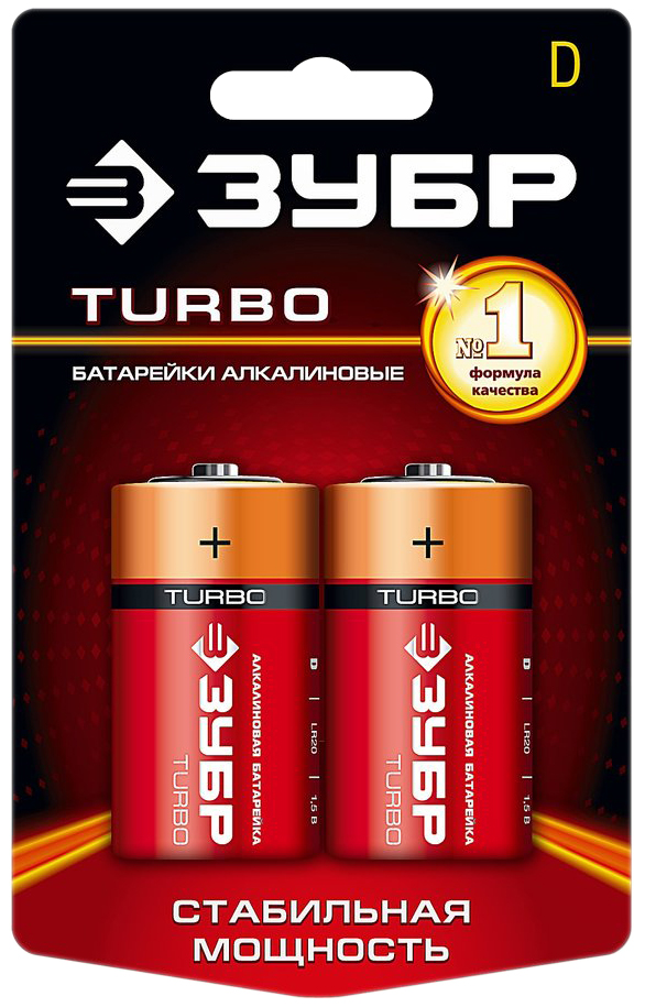 Батарейка ЗУБР TURBO 59217-2C 2 шт