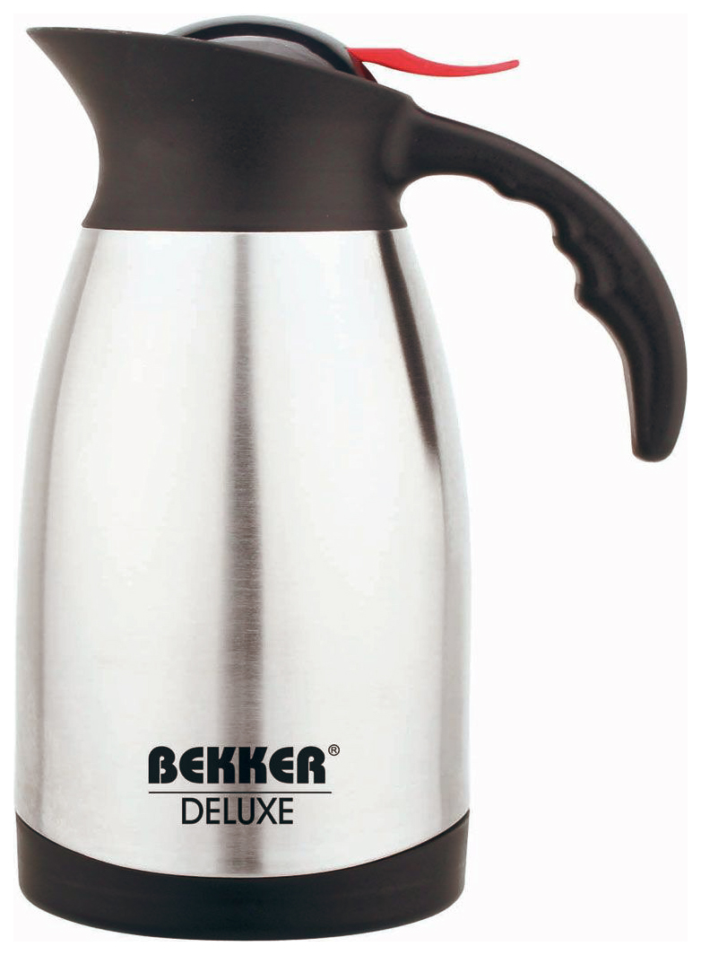 Термос Bekker De Luxe 0,8 л серебристый/черный