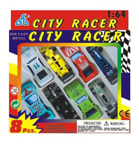 игрушечная машинка SS Toys City Racer 8 шт 640₽