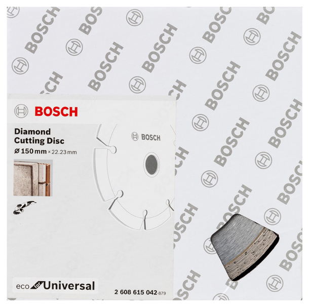 Диск отрезной алмазный Bosch ECO Universal 150-22,23 2608615042