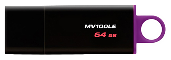 

Флешка Kingston DataTraveler MV100LE 64ГБ Black (MV100LE/64GB), DataTraveler MV100LE