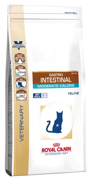 фото Сухой корм для кошек royal canin gastro intestinal moderate calorie, мясо, 0,4кг