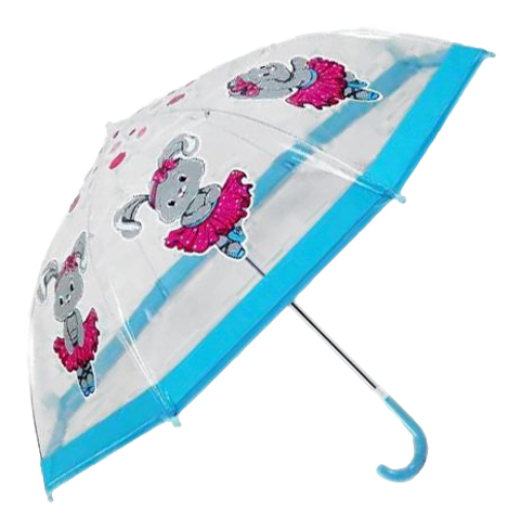 

Зонт детский Mary Poppins прозр Зайка танцует 46 см 53584, Зайка танцует