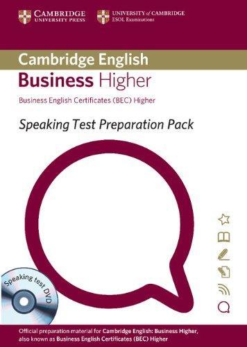 

Книга BEC Speaking Test Preparation Pk Higher Bk +DD