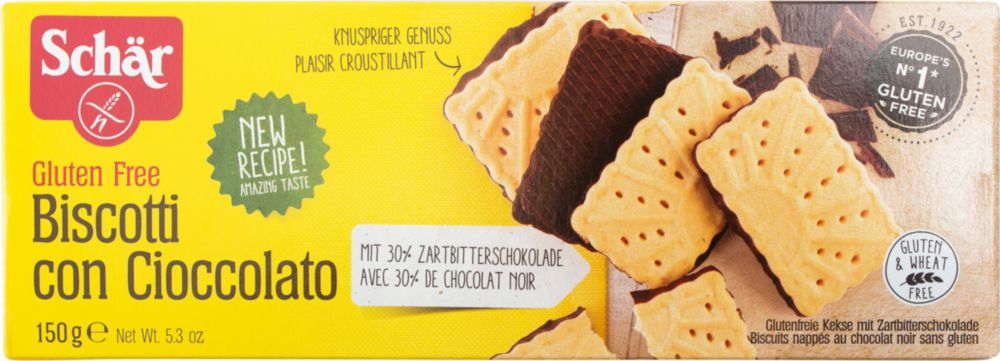 Печенье с шоколадом Schar без глютена 150 г