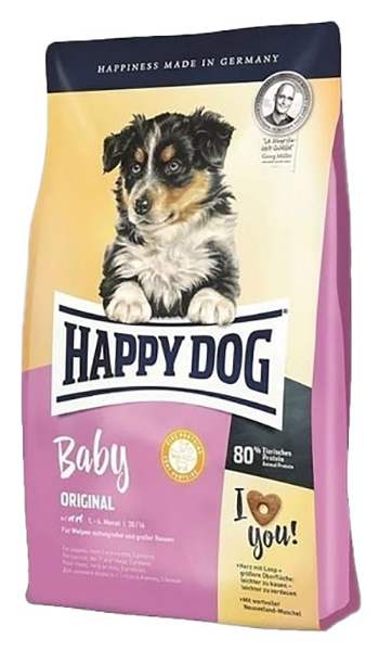 фото Сухой корм для щенков happy dog supreme baby original, домашняя птица, 1кг