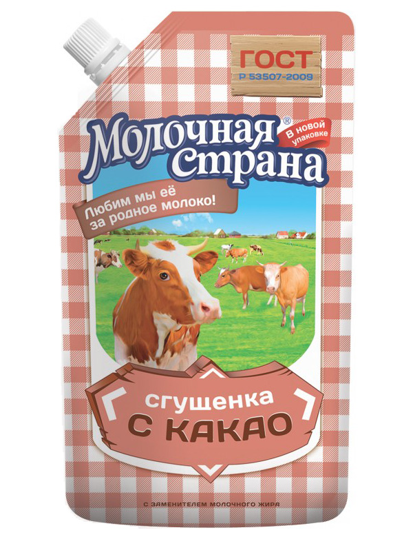 

Молоко сгущенное Молочная страна с какао 270 г