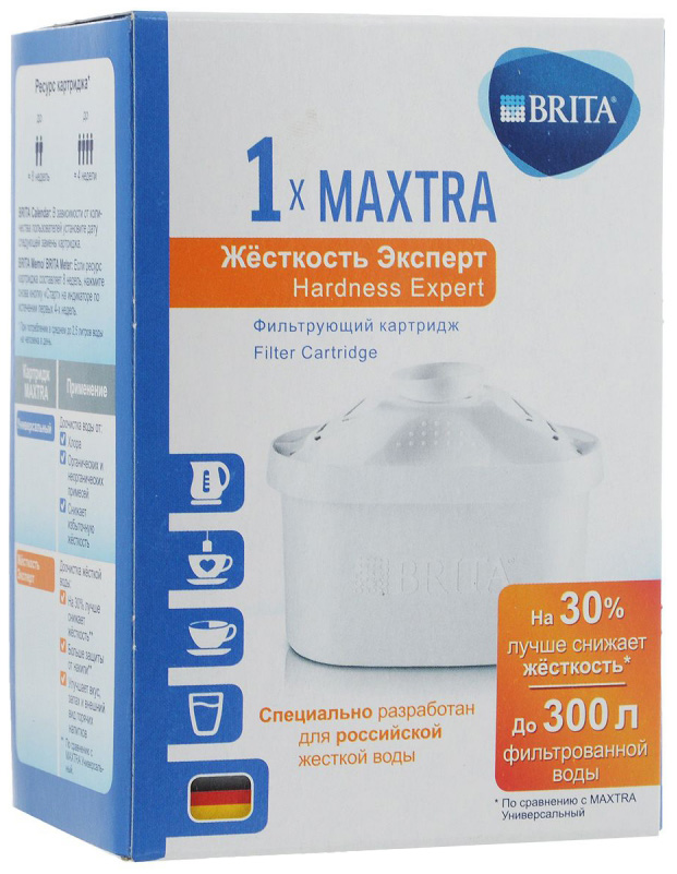 

Картриджи Brita Maxtra Жесткость Эксперт,1022093, 1 шт, КАРТРИДЖ МАКСТРА ЖЕСТКОСТЬ 1