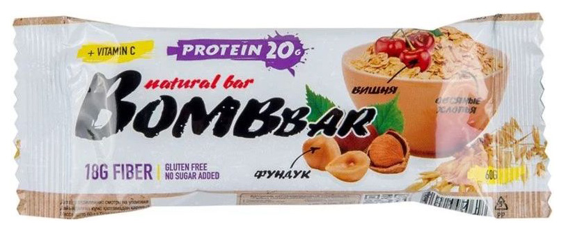 фото Протеиновый батончик bombbar protein bar 60 г овсяный