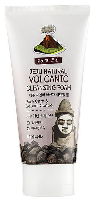 Пенка для умывания Welcos Jeju Natural Volcanic Cleansing 120 г пенка для умывания welcos jeju natural canola honey cleansing foam 120 мл