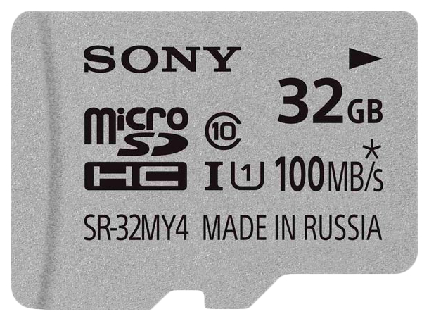 

Карта памяти Sony Micro SDHC UHS-I SR-32MY4A 32GB, 32GB (SR-32MY4A)