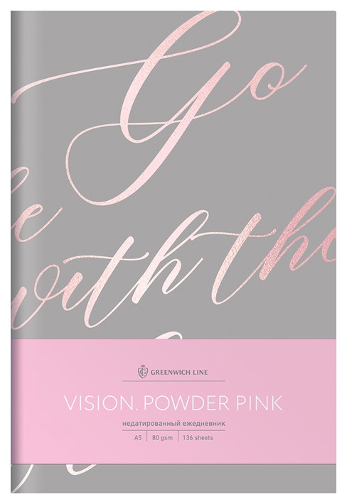 

Записная книжка Greenwich Line «Vision. Powder pink» А5, 80 листов