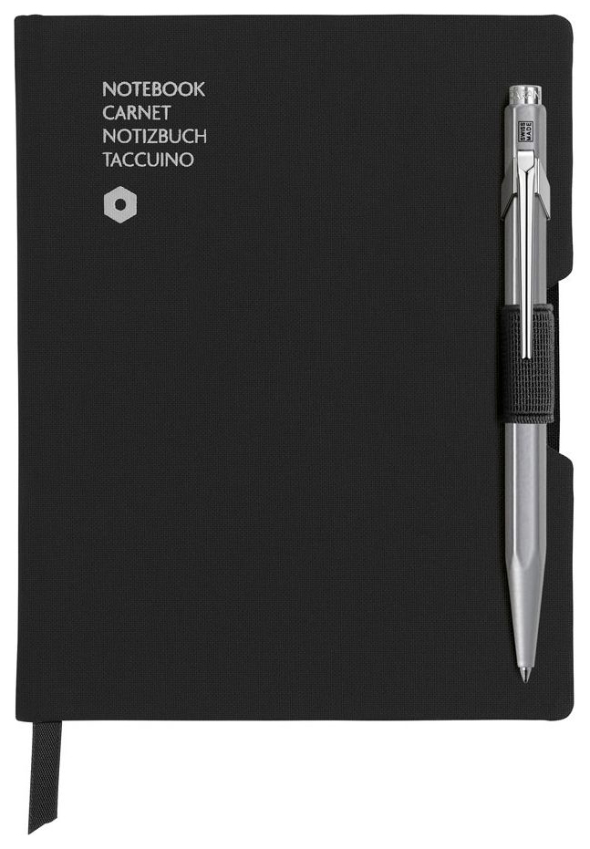 

Записная книжка Caran d'Ache «Office» С Серой ручкой Черный, A6, 192 страницы