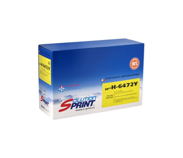 

Картридж Solution Print SP-H-Q6472AY, аналог HP 502A (Q6472A), желтый, SP-H-Q6472AY