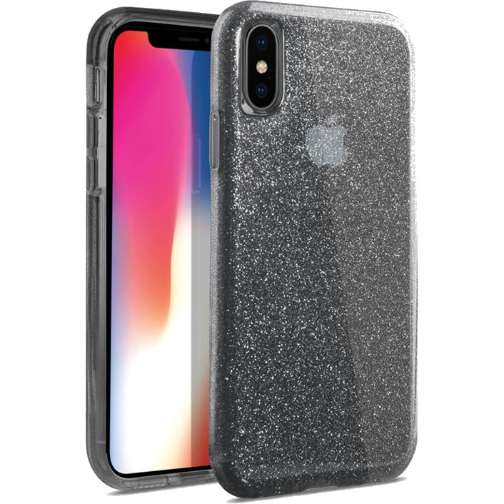 фото Чехол uniq clarion tinsel для iphone xs max чёрный smoke