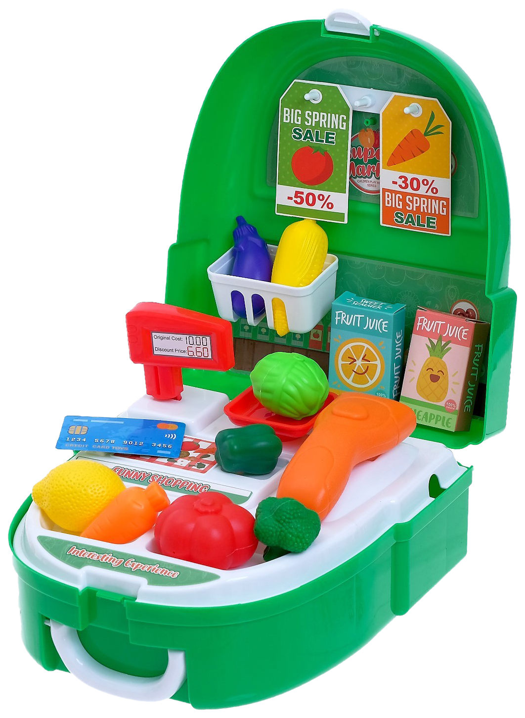 фото Игровой набор «овощной магазин» в чемодане sima-land