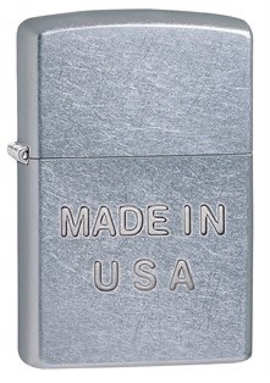 

Бензиновая зажигалка Zippo Made In USA 28491 Street Chrome, Серебристый, Made In USA 28491